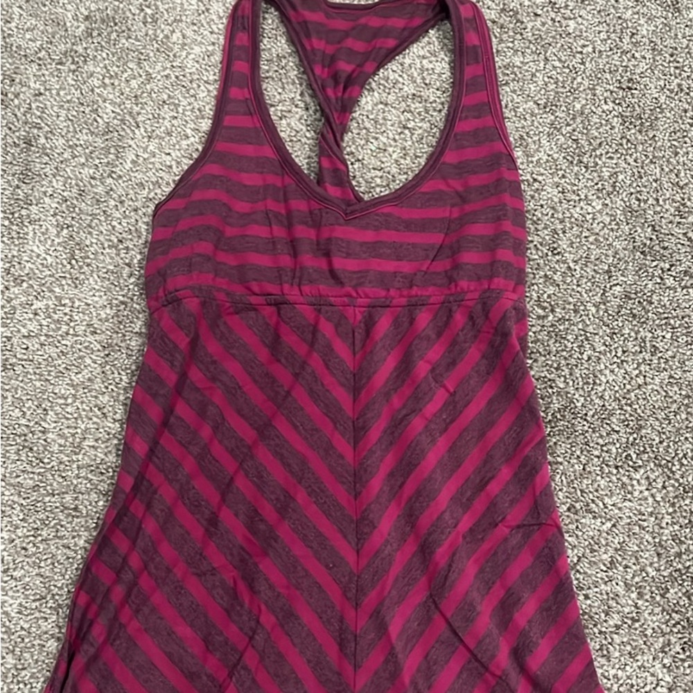 Self Esteem Red Fitted Asymmetrical Tank Top